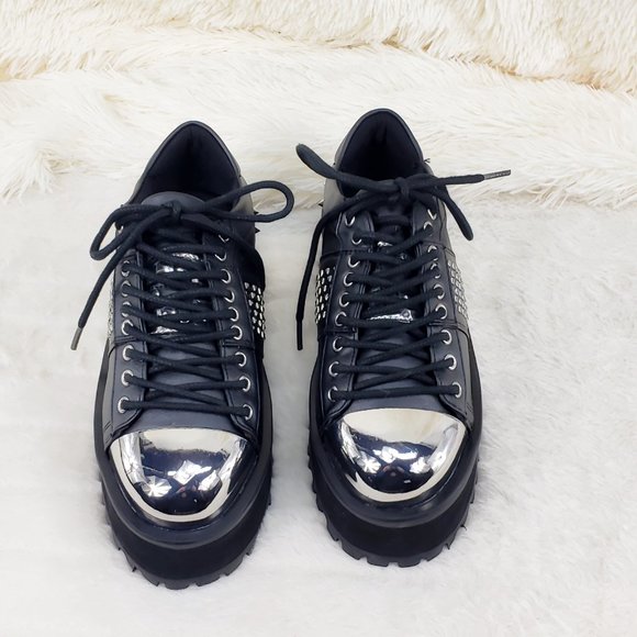 Demonia Gravedigger Unisex Oxdford Shoe main image 8
